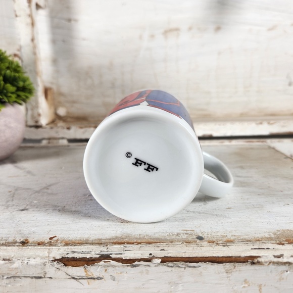 VTG 1972 Fitz & Floyd GOP Red Blue Elephant Republican Party Coffee Mug - Picture 6 of 10